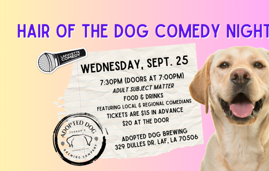 Hair of the Dog Comedy Night at Adopted Dog Brewing