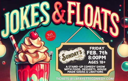 Jokes & Floats -  A Standup Comedy Show at Sunday's Soda Fountain Downtown